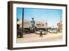 Texas Cowboy Cafe-null-Framed Premium Giclee Print