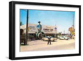 Texas Cowboy Cafe-null-Framed Premium Giclee Print