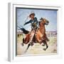 Texas Cowboy-Stanley L Wood-Framed Giclee Print