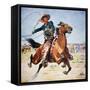 Texas Cowboy-Stanley L Wood-Framed Stretched Canvas
