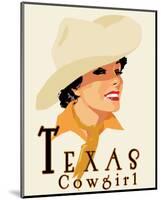 Texas Cowgirl-Richard Weiss-Mounted Premium Giclee Print