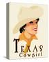 Texas Cowgirl-Richard Weiss-Stretched Canvas