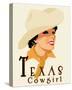 Texas Cowgirl-Richard Weiss-Stretched Canvas