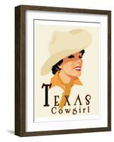 Texas Cowgirl-Richard Weiss-Framed Art Print