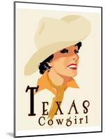 Texas Cowgirl-Richard Weiss-Mounted Art Print