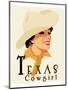 Texas Cowgirl-Richard Weiss-Mounted Art Print