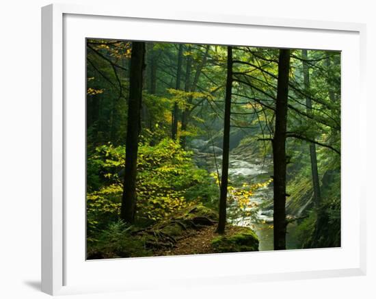 Texas Falls, Vermont, USA-Joe Restuccia III-Framed Photographic Print