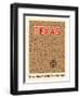 Texas - Famous Cattle Brands of the Lone Star State - Santa Fe Railroad-Pacifica Island Art-Framed Art Print