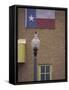 Texas Flag and Street Light, Lubbock, Texas, USA-Darrell Gulin-Framed Stretched Canvas