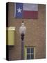 Texas Flag and Street Light, Lubbock, Texas, USA-Darrell Gulin-Stretched Canvas