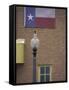 Texas Flag and Street Light, Lubbock, Texas, USA-Darrell Gulin-Framed Stretched Canvas