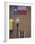 Texas Flag and Street Light, Lubbock, Texas, USA-Darrell Gulin-Framed Photographic Print