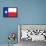 Texas Flag Art Print Poster-null-Framed Poster displayed on a wall