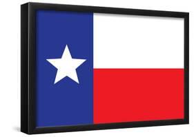 Texas Flag Art Print Poster-null-Framed Poster