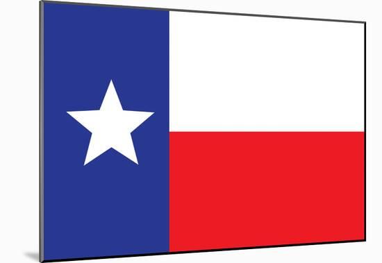 Texas Flag Art Print Poster-null-Mounted Poster