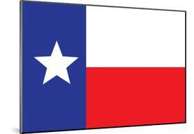 Texas Flag Art Print Poster-null-Mounted Poster