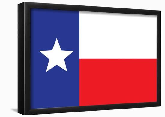 Texas Flag Art Print Poster-null-Framed Poster