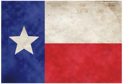 'Texas Flag Distressed Art Print Poster' Posters | AllPosters.com