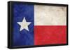 Texas Flag Distressed Art Print Poster-null-Framed Poster