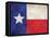 Texas Flag Distressed Art Print Poster-null-Framed Stretched Canvas