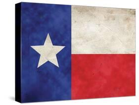 Texas Flag Distressed Art Print Poster-null-Stretched Canvas