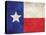 Texas Flag Distressed Art Print Poster-null-Stretched Canvas
