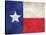 Texas Flag Distressed Art Print Poster-null-Stretched Canvas