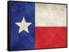 Texas Flag Distressed Art Print Poster-null-Framed Stretched Canvas