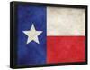 Texas Flag Distressed Art Print Poster-null-Framed Poster