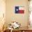 Texas Flag Distressed Art Print Poster-null-Framed Poster displayed on a wall