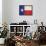 Texas Flag Distressed Art Print Poster-null-Framed Poster displayed on a wall