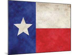 Texas Flag Distressed Art Print Poster-null-Mounted Poster