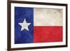 Texas Flag Distressed-null-Framed Art Print