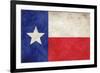 Texas Flag Distressed-null-Framed Art Print