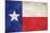 Texas Flag Distressed-null-Mounted Art Print