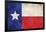 Texas Flag Distressed-null-Framed Art Print