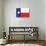 Texas Flag-null-Art Print displayed on a wall