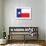 Texas Flag-null-Framed Art Print displayed on a wall