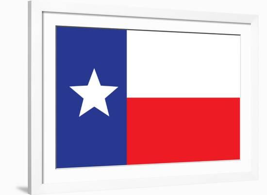 Texas Flag-null-Framed Art Print