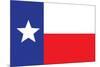Texas Flag-null-Mounted Art Print