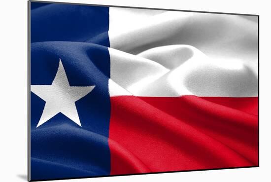 Texas Flag-Xtremer-Mounted Art Print