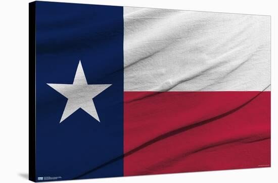 Texas Flag-Trends International-Stretched Canvas