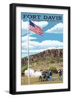 Texas - Fort Davis National Historic Site-Lantern Press-Framed Art Print