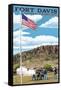 Texas - Fort Davis National Historic Site-Lantern Press-Framed Stretched Canvas