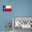 Texas Grunge Flag-TINTIN75-Art Print displayed on a wall