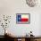 Texas Grunge Flag-TINTIN75-Framed Art Print displayed on a wall