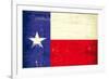 Texas Grunge Flag-TINTIN75-Framed Art Print