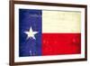 Texas Grunge Flag-TINTIN75-Framed Art Print