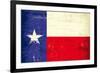 Texas Grunge Flag-TINTIN75-Framed Art Print