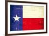 Texas Grunge Flag-TINTIN75-Framed Premium Giclee Print